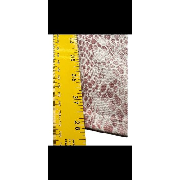 AG Adriano Goldschmied Prima Ankle Skinny Jeans Python Ivory Mauve NWT Size 31 - Picture 6 of 15